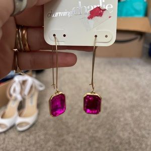 Pink Dangle Earrings